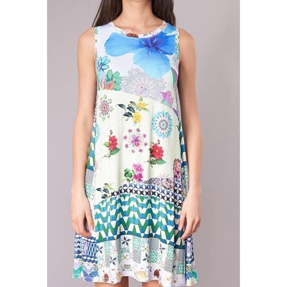 Desigual Women's Malena Sleeveless Summer Dress sz Small
